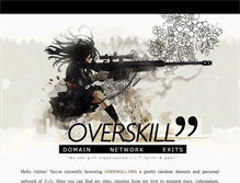 Tablet Screenshot of overskill.org